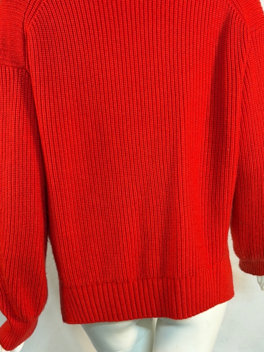 Lilla P Red Ribbed V-Neck Button Cardigan - Picture 7 of 10